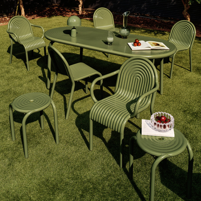 Tom Dixon - Groove Gartenarmlehnstuhl