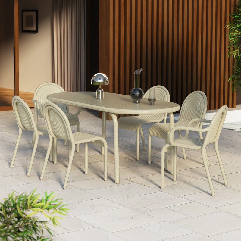 Tom Dixon - Groove Gartenarmlehnstuhl
