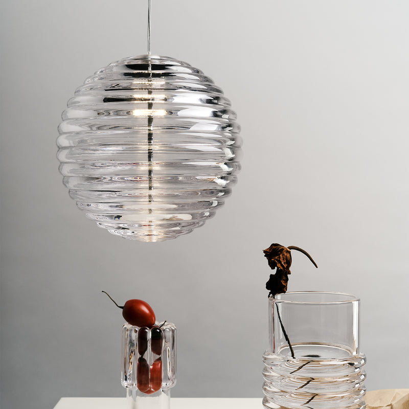 Tom Dixon - Press LED Pendelleuchte | Sphere / transparent