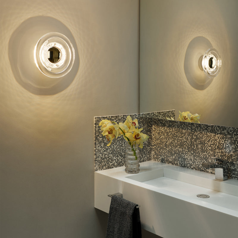 Tom Dixon - Press Surface LED Wandleuchte | mini / clear