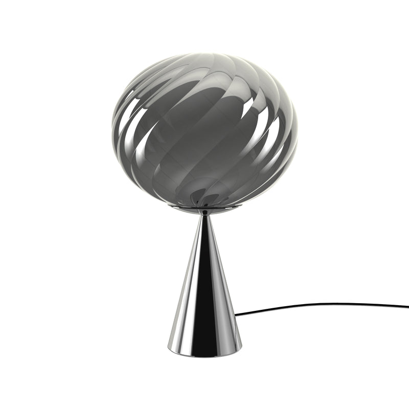 Tom Dixon - Whirl Cone Fat LED Tischleuchte | silber/silber