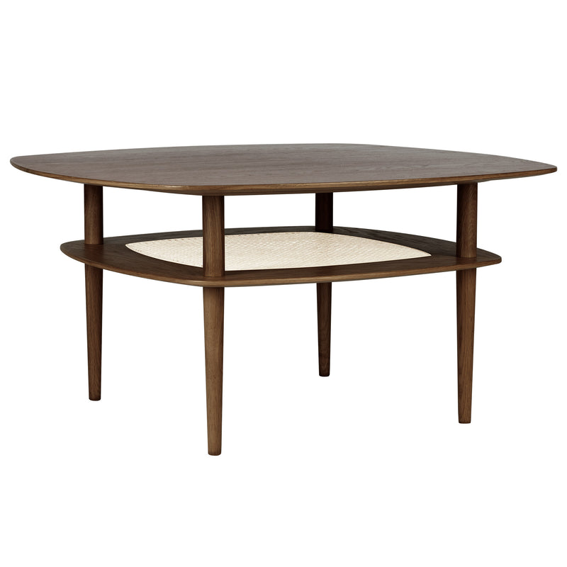 Umage - Together Couchtisch | hoch / Eiche dunkel / 100 x 100 cm