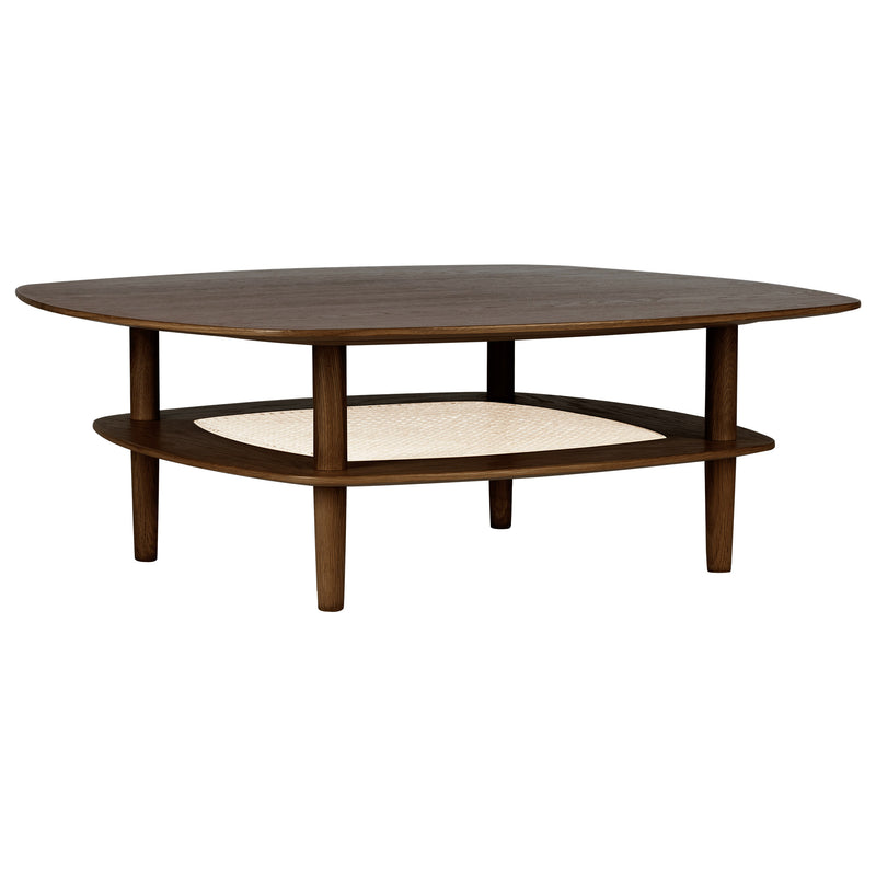 Umage - Together Couchtisch | niedrig / Eiche dunkel / 100 x 100 cm