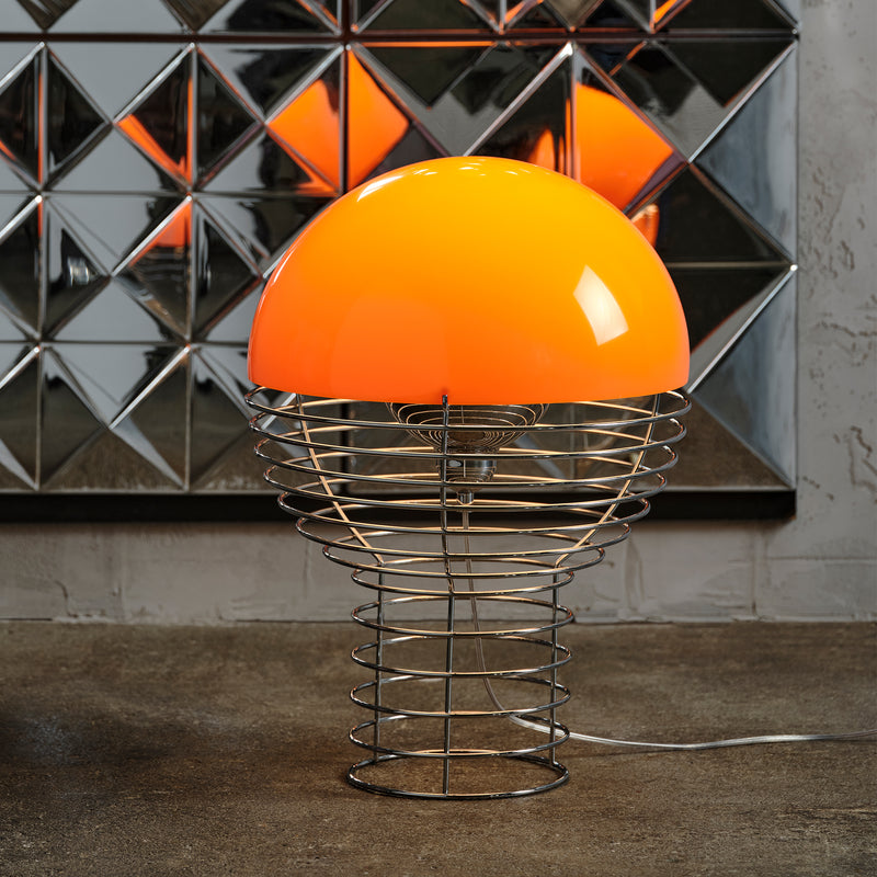 Verpan - Wire Tischleuchte | Ø 40 cm / orange