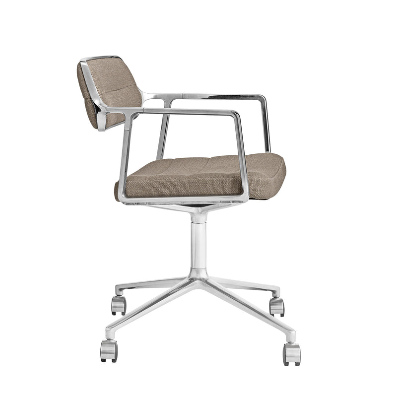 Vipp - 453 Swivel Drehstuhl | Rollen / dark sand