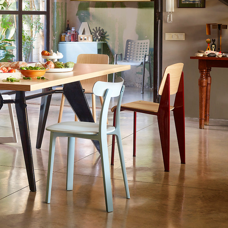 Vitra - All Plastic Chair | Filzgleiter / eisgrau - two tone