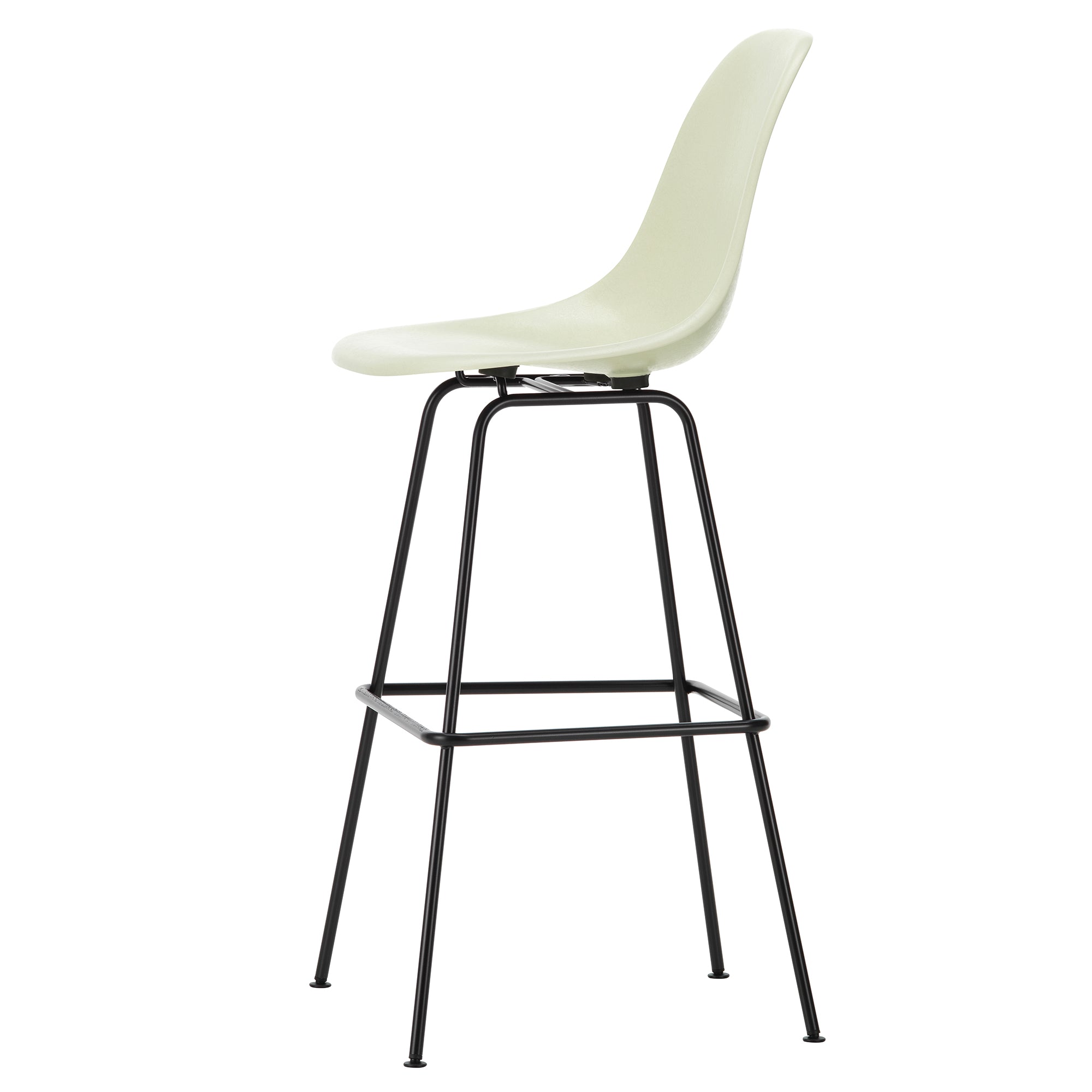 Vitra - Eames Fiberglass Barstuhl | hoch / basic dark/parchment
