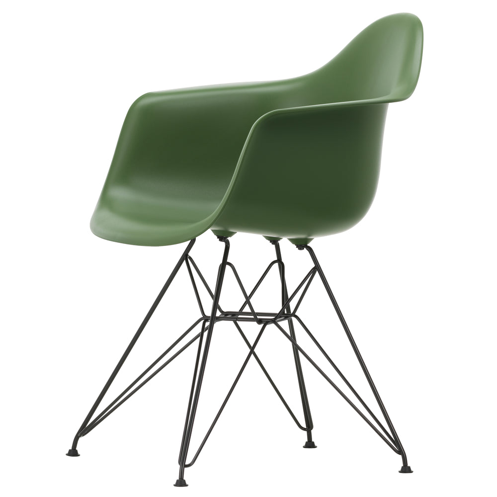 Vitra - Eames Plastic Armchair DAR RE | Filzgleiter basic dark / forest RE / schwarz