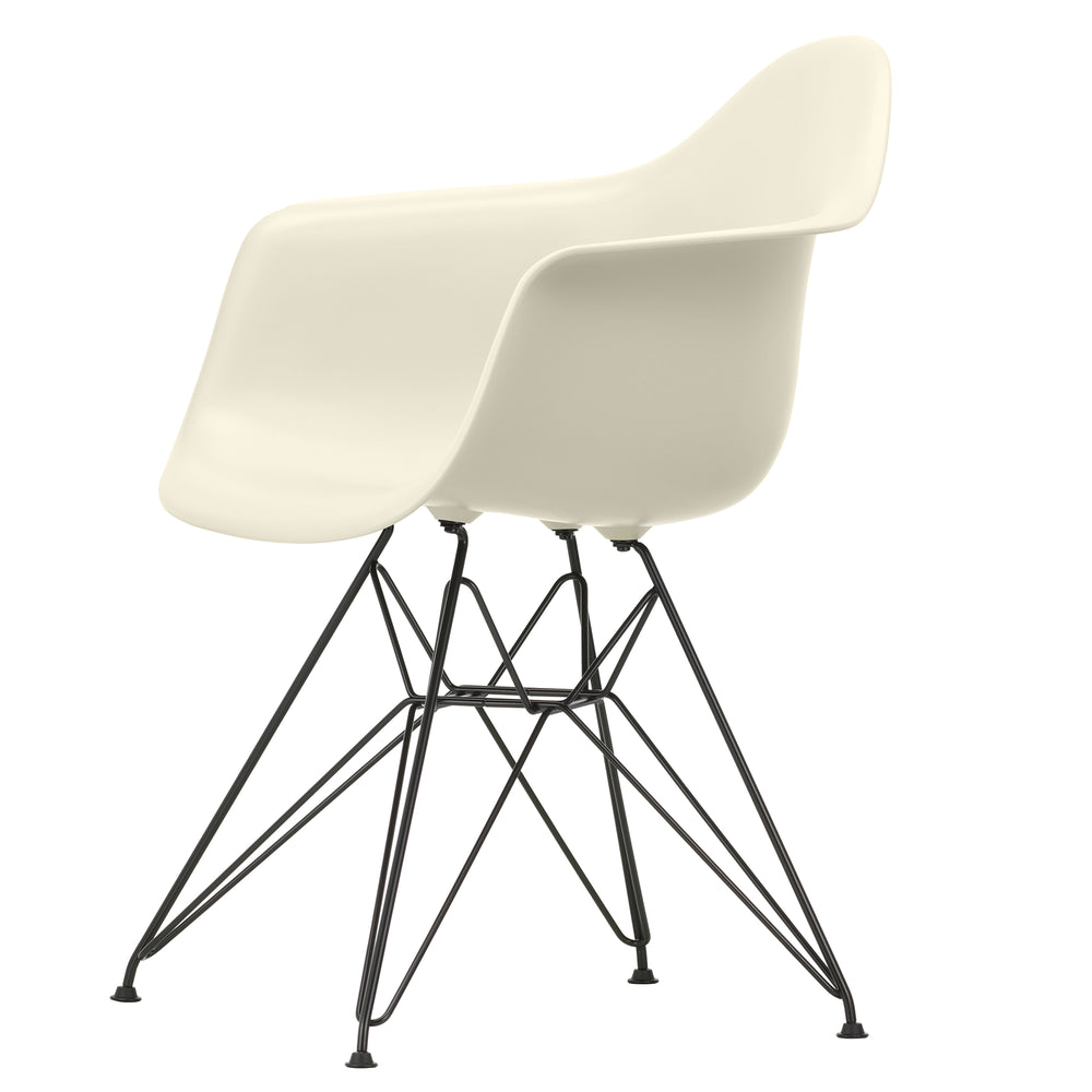 Vitra - Eames Plastic Armchair DAR RE | Filzgleiter basic dark / kieselstein RE / schwarz