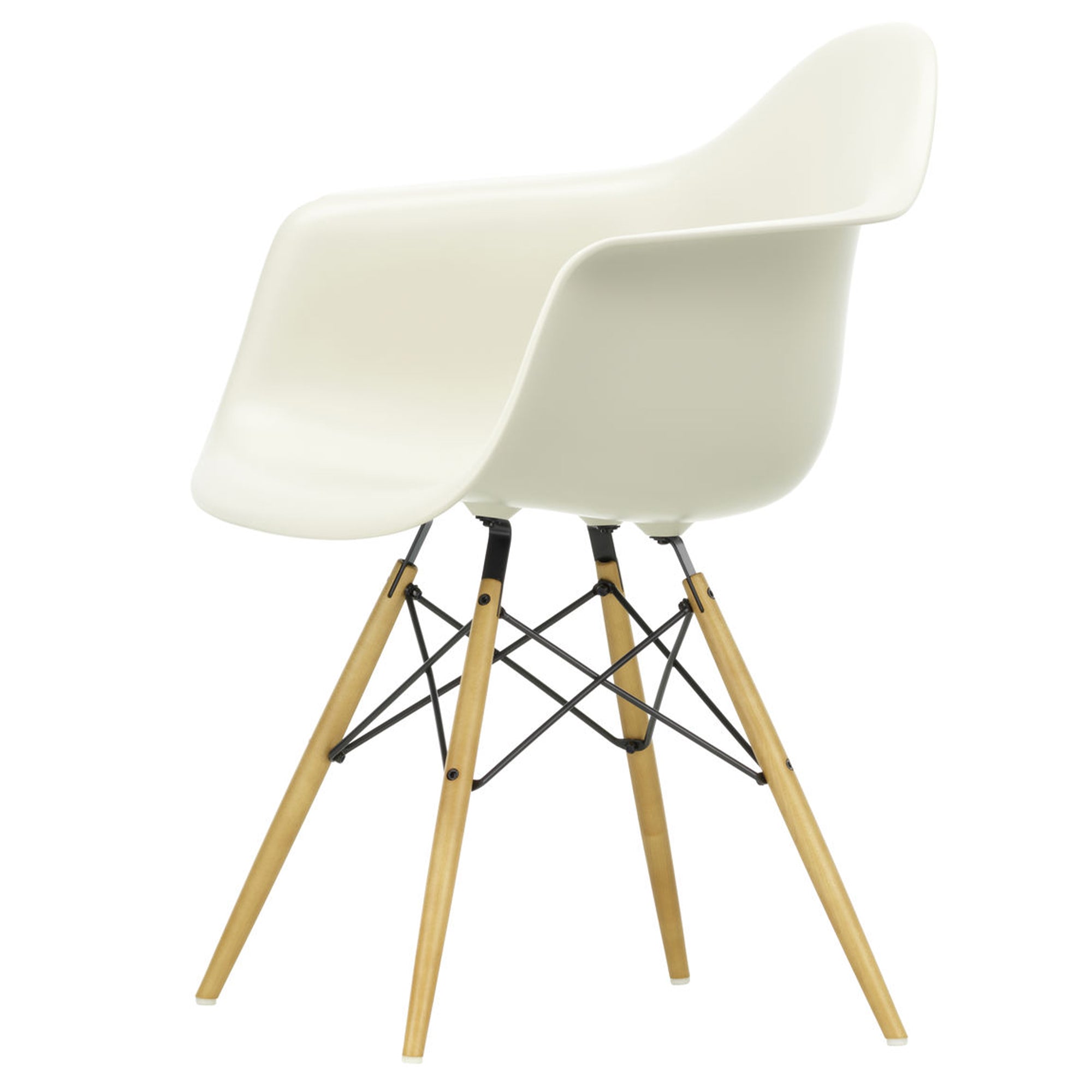 Vitra - Eames Plastic Armchair DAW RE | kieselstein RE / Ahorn gelblich