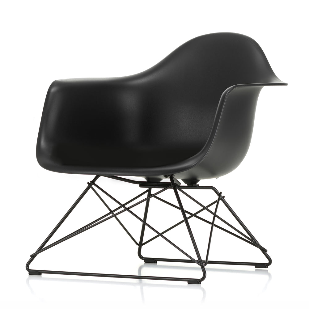 Vitra - Eames Plastic Armchair LAR RE | tiefschwarz RE / basic dark