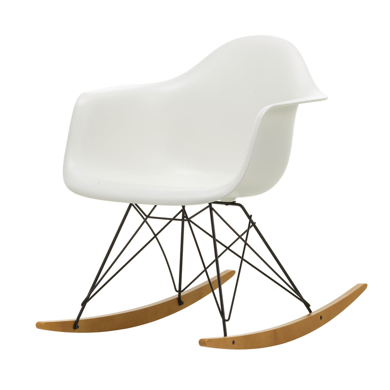Vitra - Eames Plastic Armchair RAR | Kufen Ahorn gelblich / weiß / schwarz