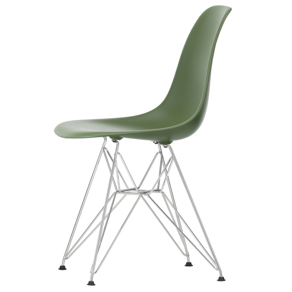 Vitra - Eames Plastic Side Chair DSR RE | forest RE / verchromt
