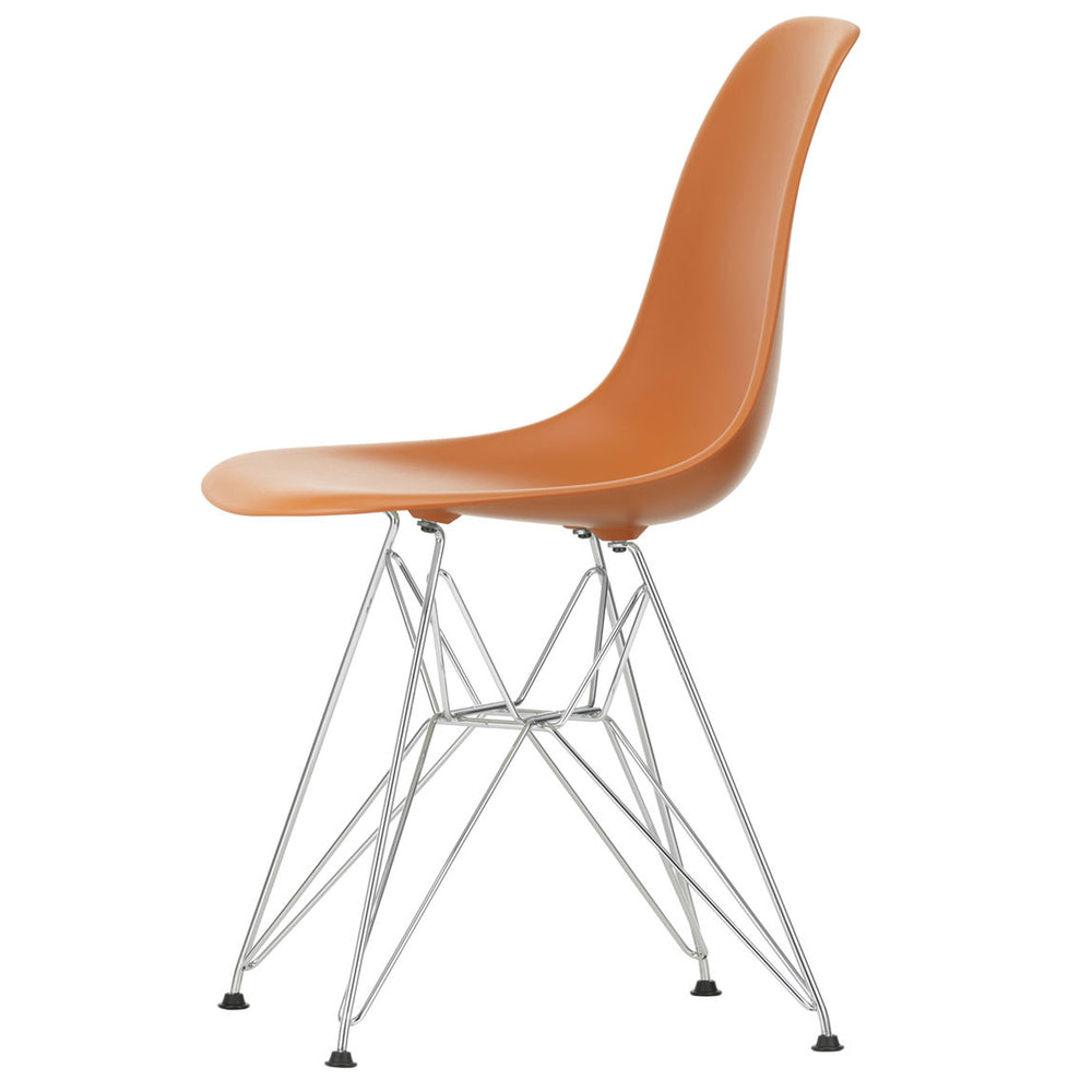 Vitra - Eames Plastic Side Chair DSR RE | rostorange RE / verchromt
