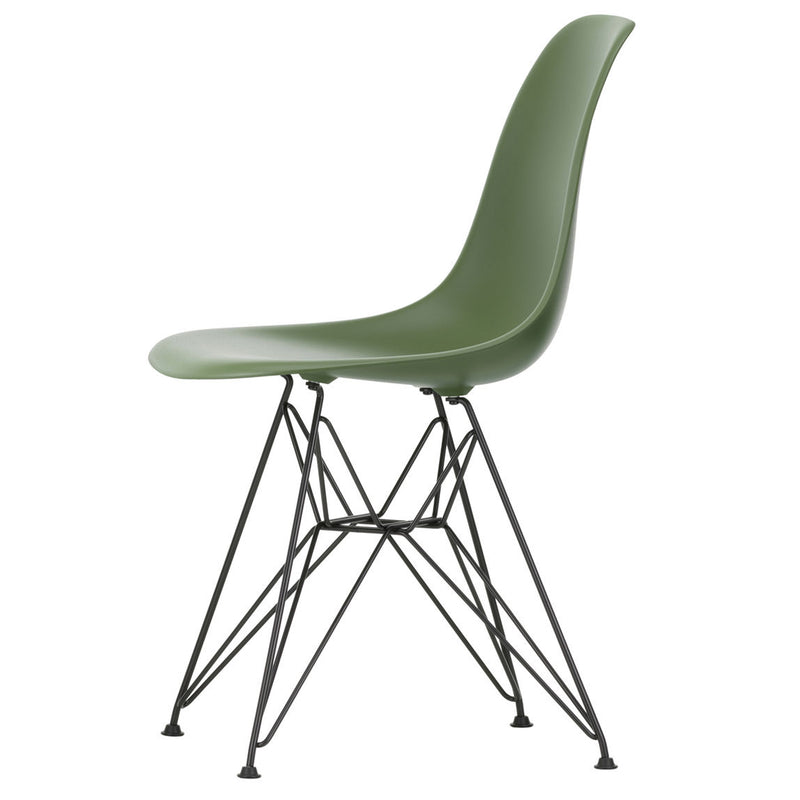 Vitra - Eames Plastic Side Chair DSR RE | Filzgleiter basic dark / forest RE / basic dark