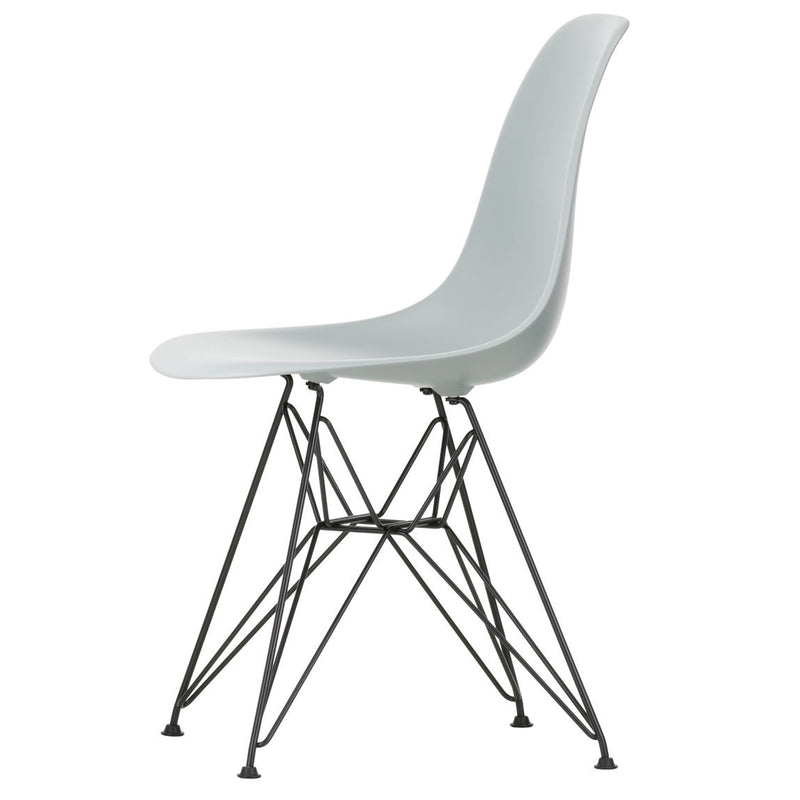 Vitra - Eames Plastic Side Chair DSR RE | Filzgleiter basic dark / hellgrau RE / basic dark