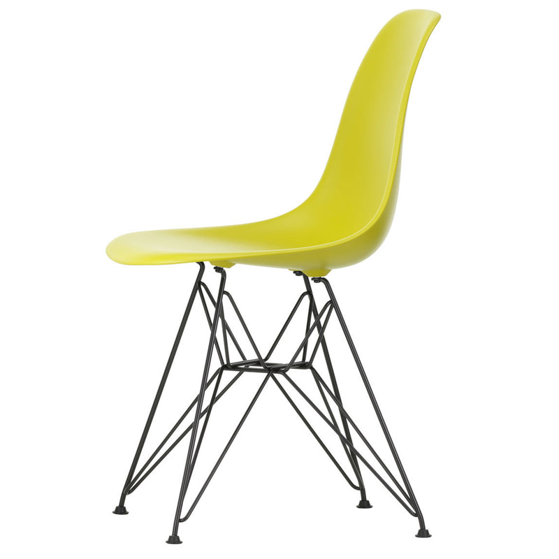Vitra - Eames Plastic Side Chair DSR RE | Filzgleiter basic dark / senf RE / basic dark