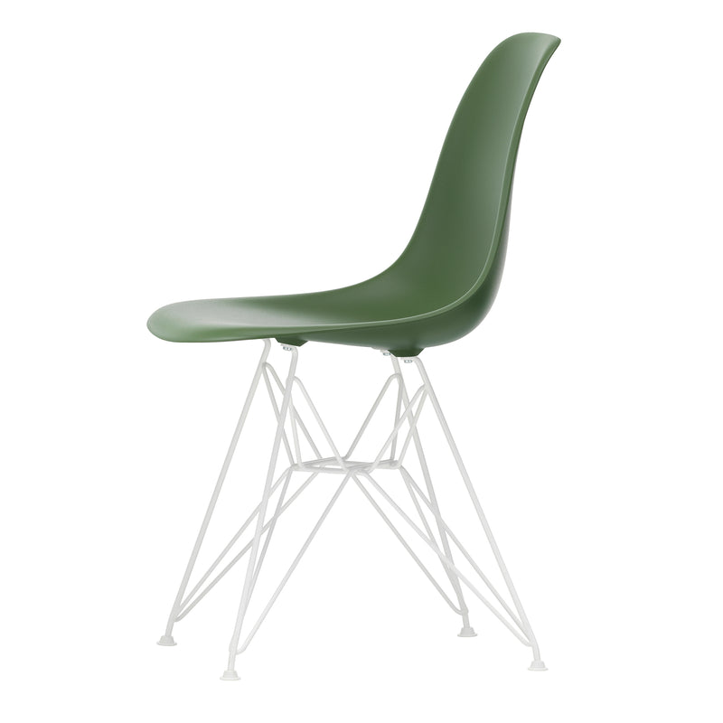 Vitra - Eames Plastic Side Chair DSR RE | Filzgleiter weiß / forest RE / weiß