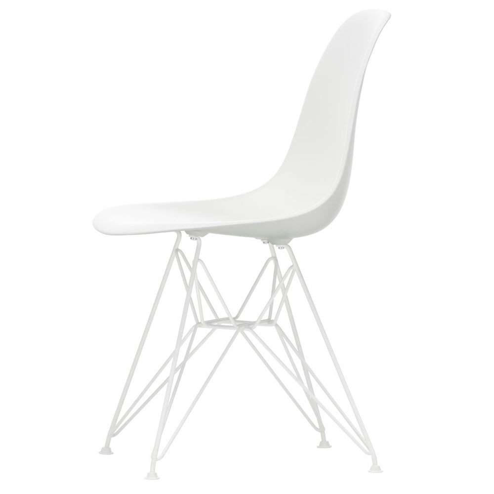 Vitra - Eames Plastic Side Chair DSR RE | Filzgleiter weiß / weiß / weiß