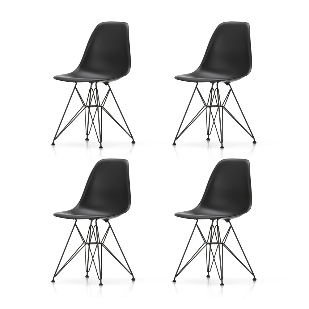 Vitra - Eames Plastic Side Chair DSR Set | basic dark / tiefschwarz