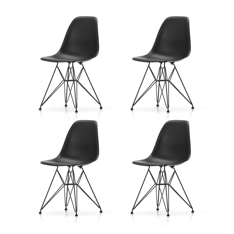 Vitra - Eames Plastic Side Chair DSR Set | basic dark / tiefschwarz