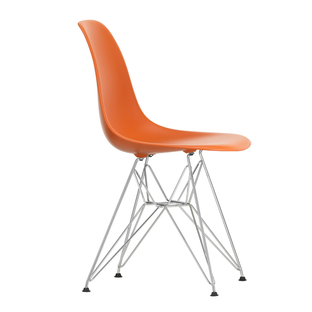 Vitra - Eames Plastic Side Chair DSR RE | rostorange RE / verchromt