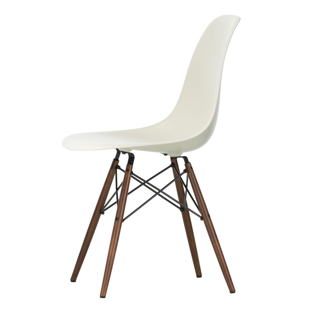 Vitra - Eames Plastic Side Chair DSW RE | Filzgleiter basic dark / kieselstein RE / Ahorn dunkel 