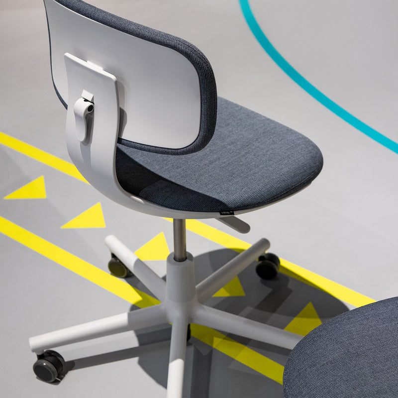 Vitra - Rookie Bürostuhl | Volo 15 mittelgrau / soft grey