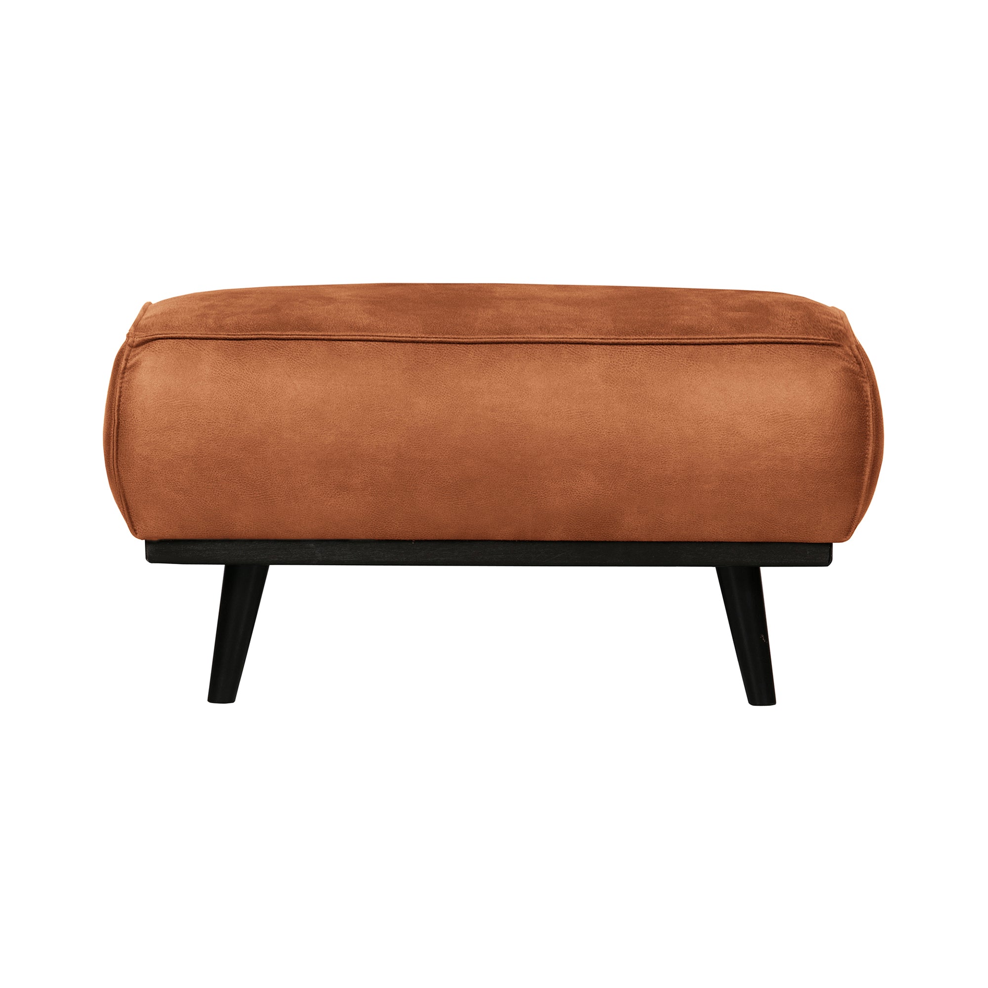 WOOOD Premium - Statement Hocker | Ecoleder cognac