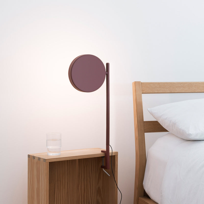 Wästberg - w242 Pastille alu LED Klemmleuchte c2 | oxidrot RAL 3009