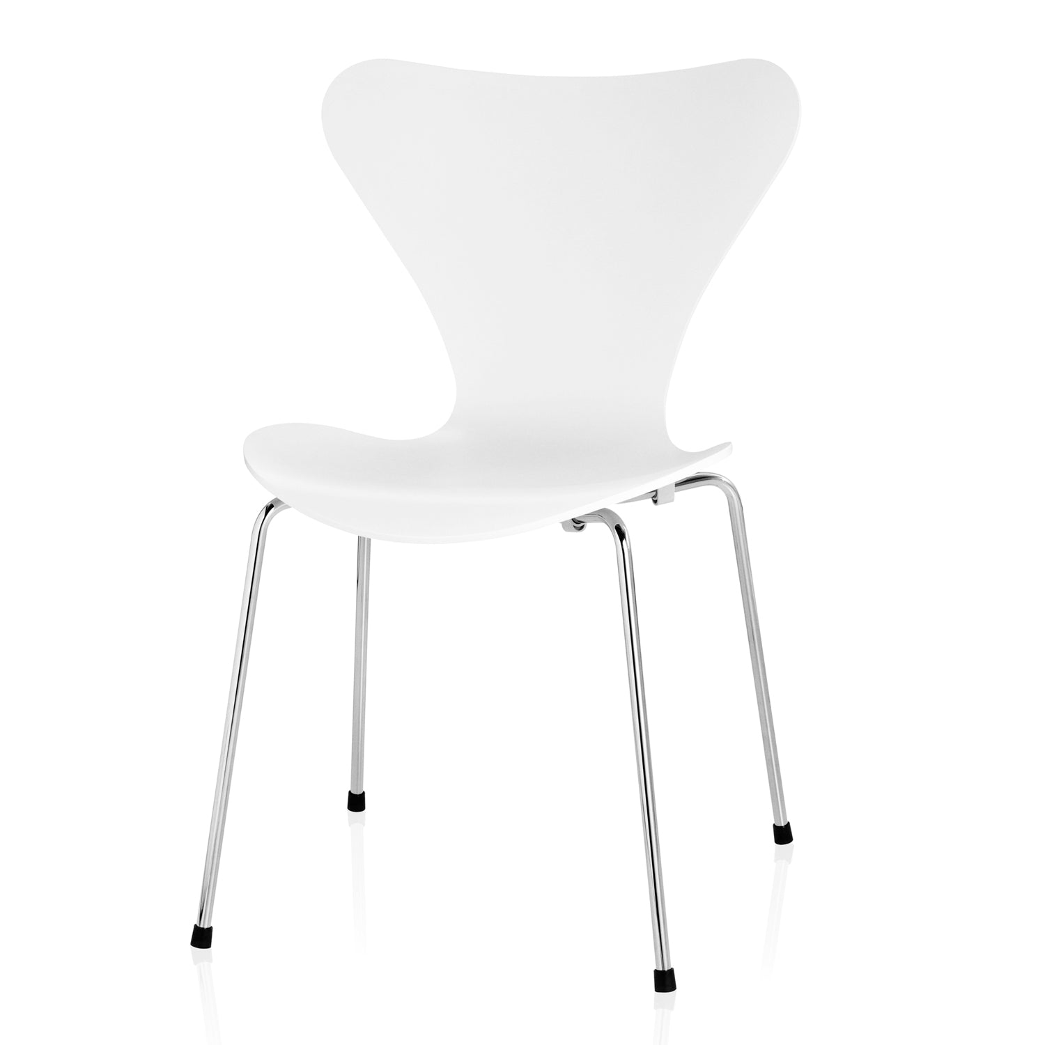 Fritz Hansen - Serie 7 Stuhl Chrom | Esche weiß gefärbt / Chrom, Esche weiß lackiert / Chrom