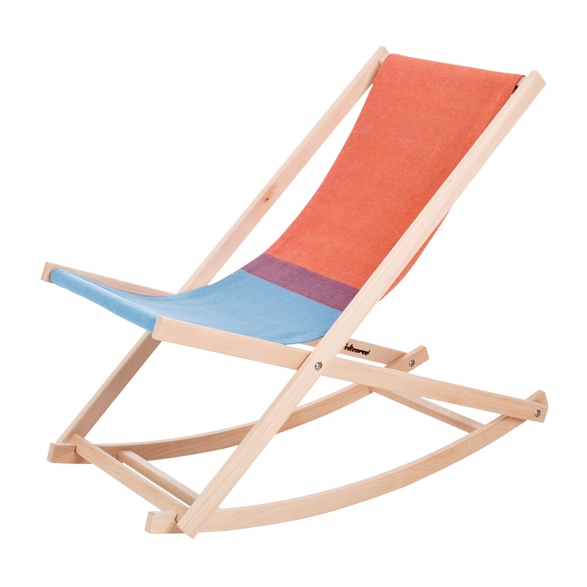 Weltevree - Beach Rocker Schaukelstuhl | rot/blau