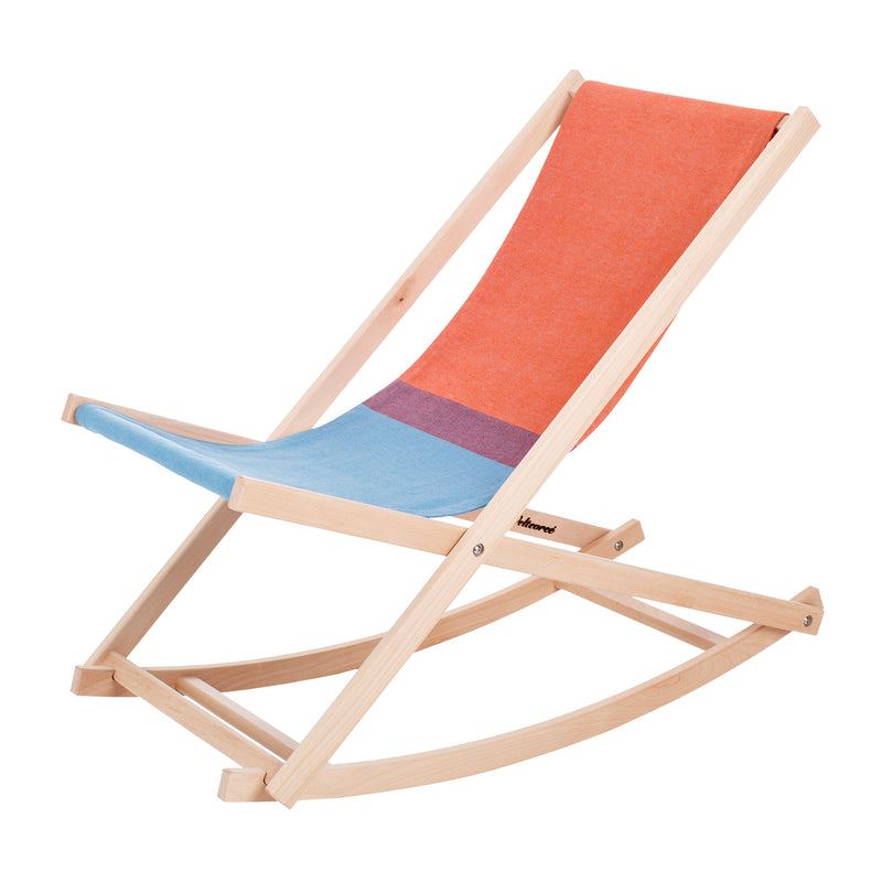 Weltevree - Beach Rocker Schaukelstuhl | rot/blau