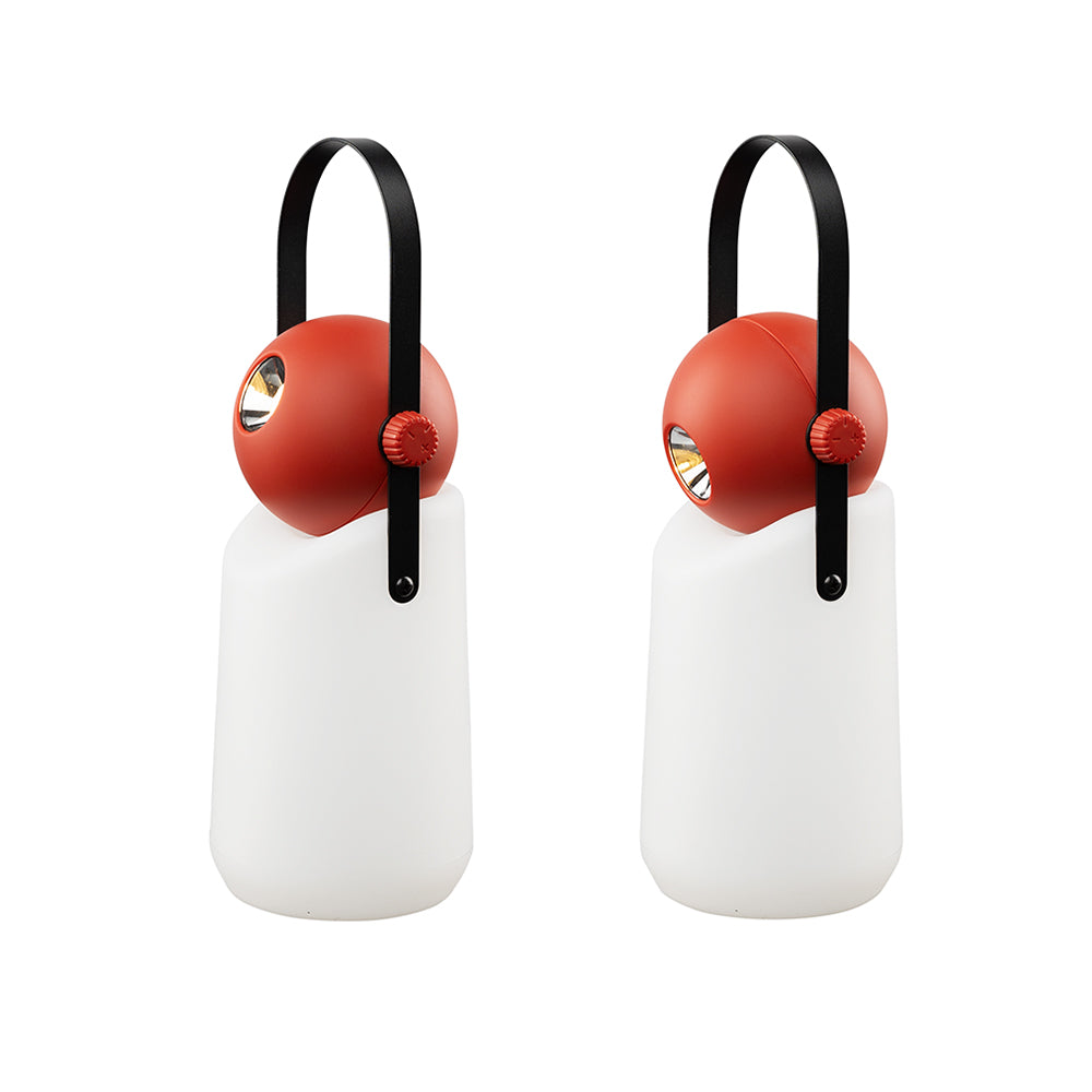 Weltevree - Guidelight Akku LED Outdoor-Leuchte (2er-Set) | rot