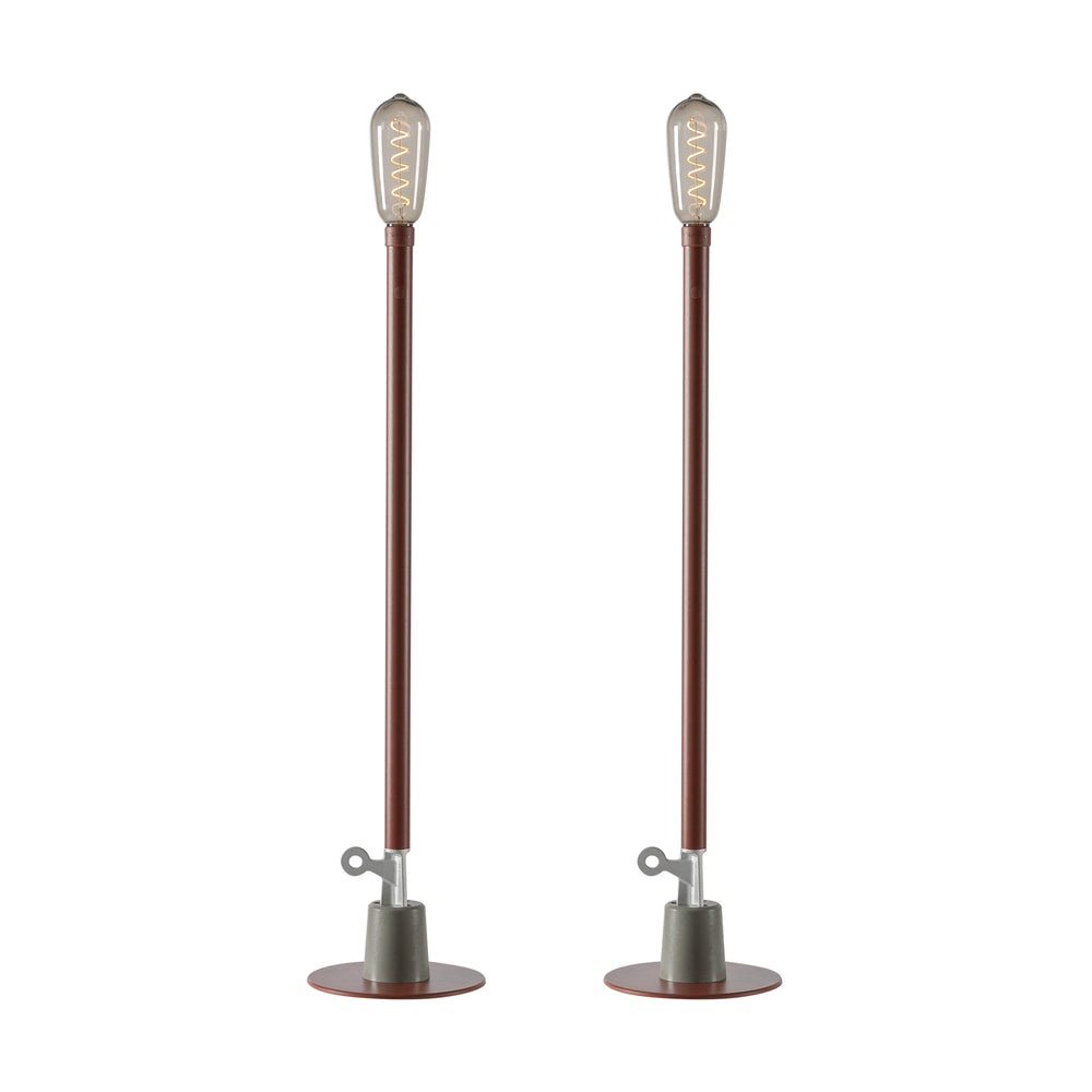 Weltevree - Sticklight LED- Outdoorleuchte (2er-Set) | oxidrot