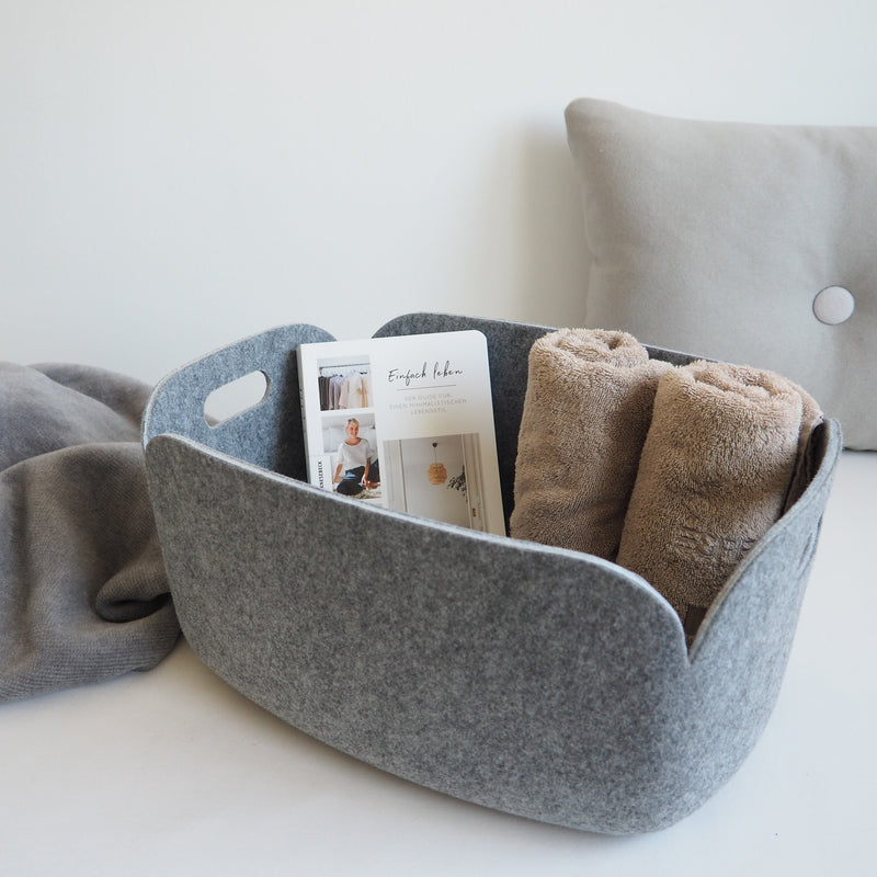 Muuto - Restore Aufbewahrungskorb | 48 x 35 cm / hellgrau
