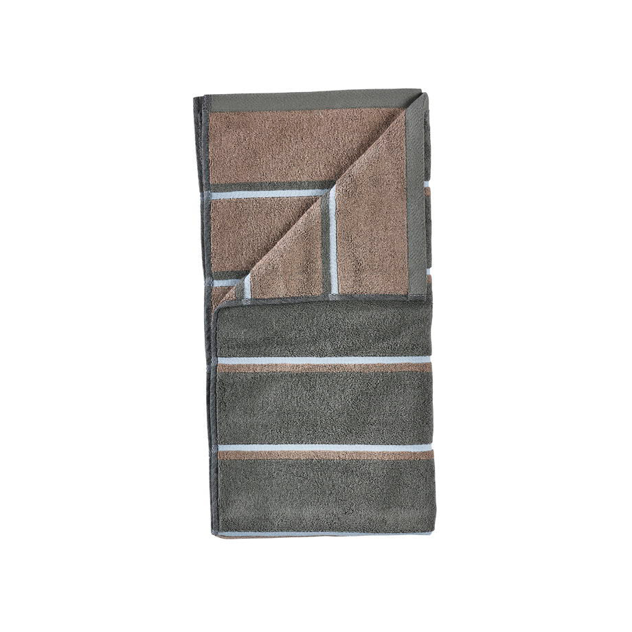 Zone Denmark - Handtuch Sauna | Olive Green/Taupe/Blue Fog