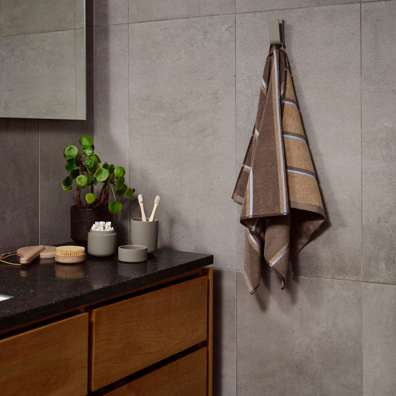 Zone Denmark - Handtuch Sauna | Taupe/Camel/Sky Blue