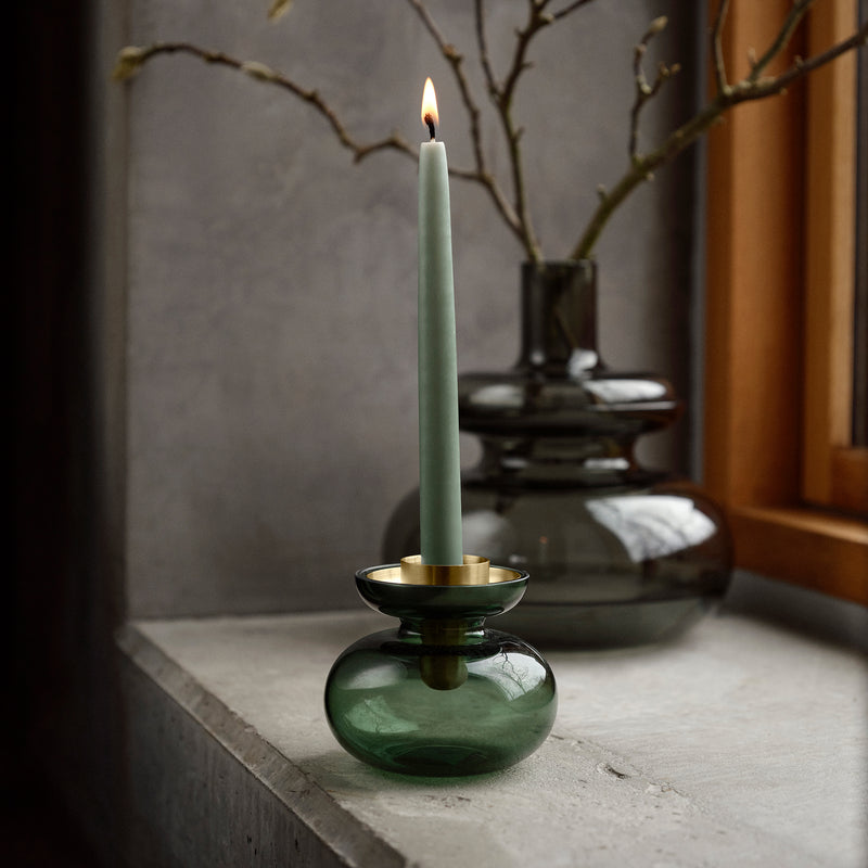 Zone Denmark - Inu Vase | Kerzenhalter / smoked grey