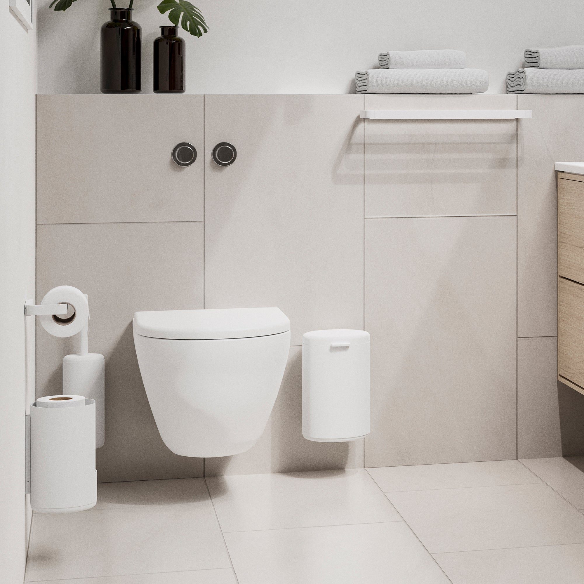 Zone Denmark - Rim Toilettenbürste (Wandmontage) | weiß
