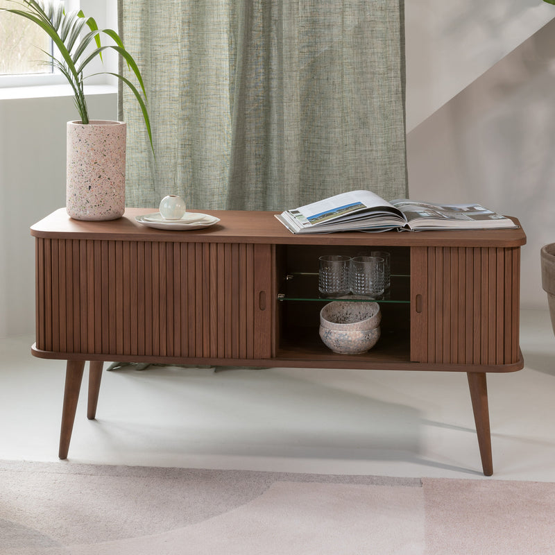 Zuiver - Barbier Sideboard mit Schiebetüren | walnuss