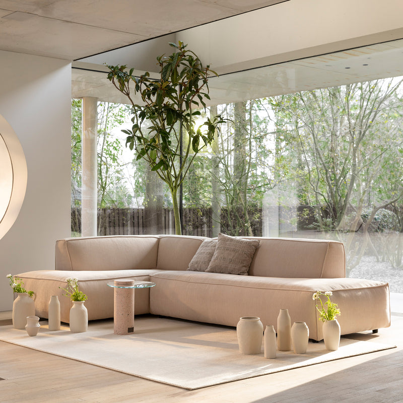 Zuiver - Fat Freddy Rib Ecksofa | links / natural