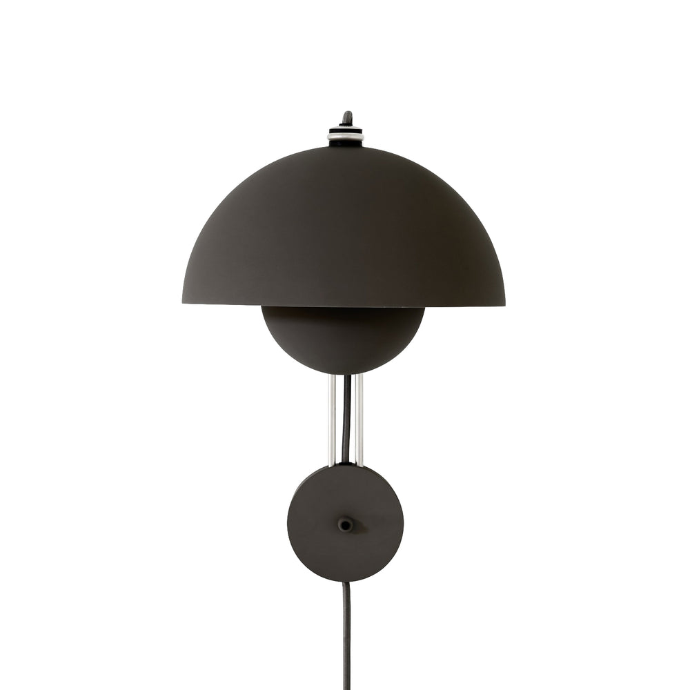 &amp;Tradition - Flowerpot Wandleuchte VP8 | matt schwarz