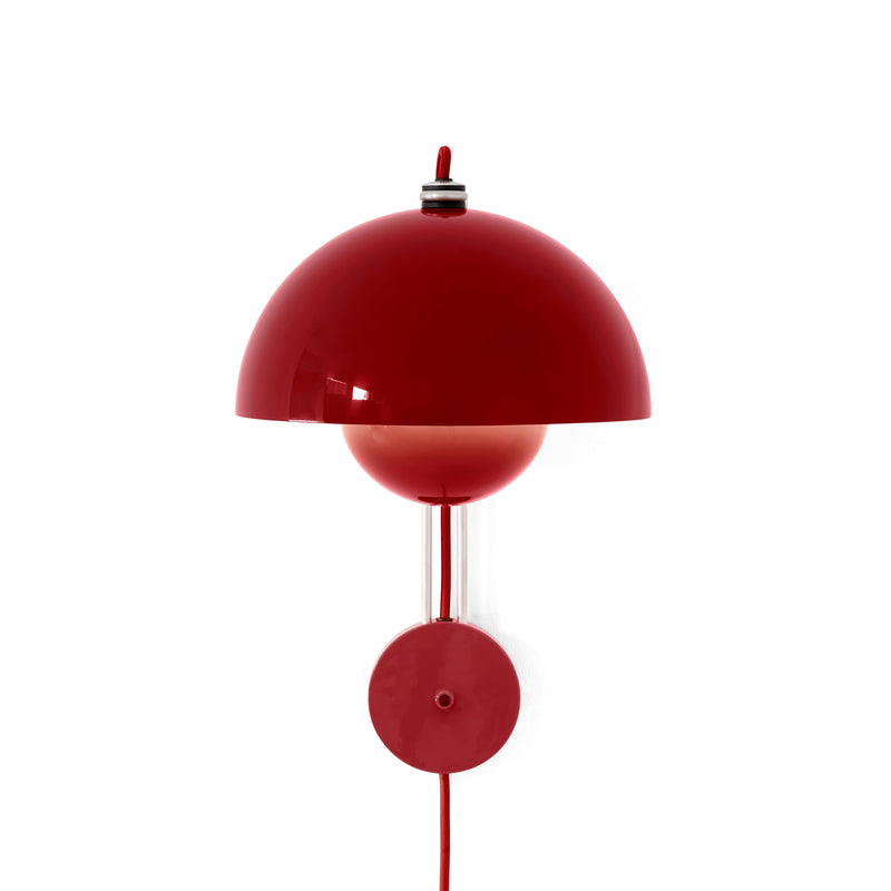 &amp;Tradition - Flowerpot Wandleuchte VP8 | zinnoberrot
