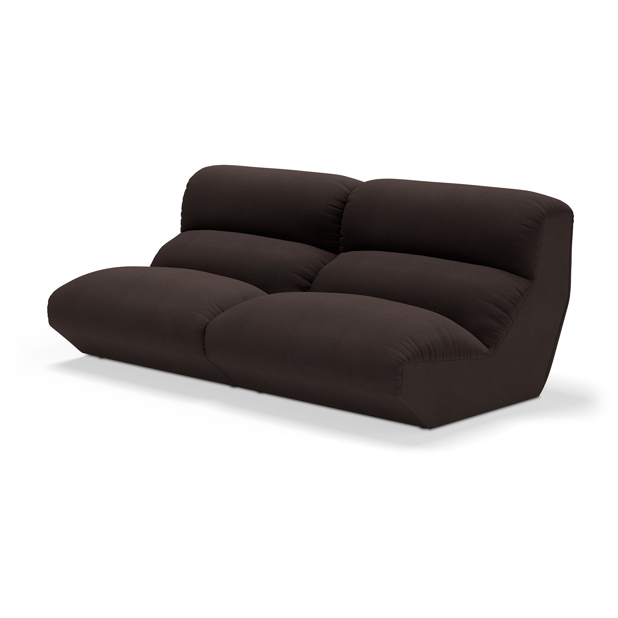 &amp;Tradition - Hi Lo 2-Sitzer Sofa | Kvadrat Vidar 0386 / Braun