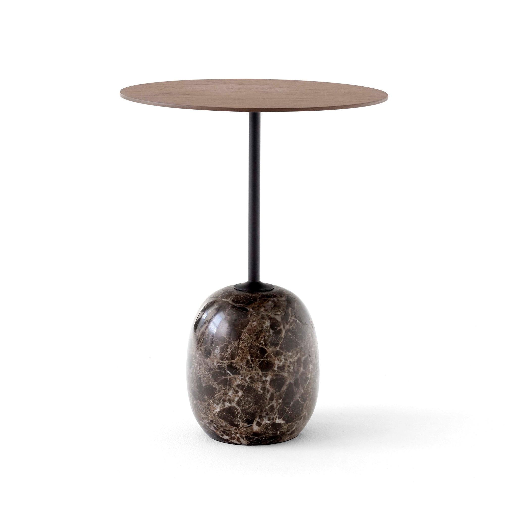 &amp;Tradition - Lato Beistelltisch | rund Ø 40 cm, H 50 cm / Walnuss