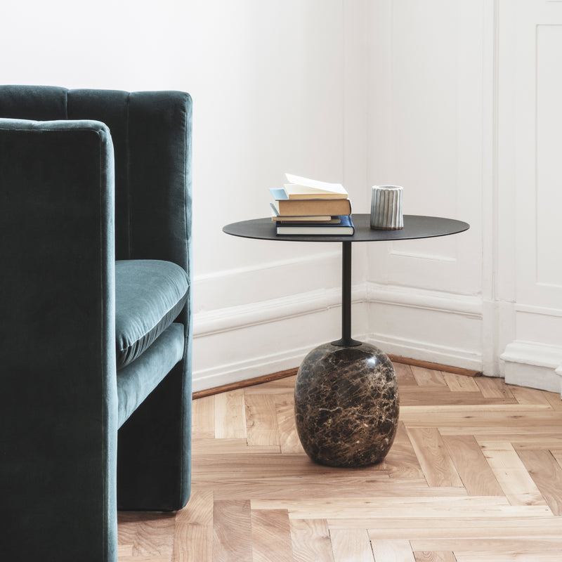 &amp;Tradition - Lato Beistelltisch | oval 40 x 50 cm / schwarz
