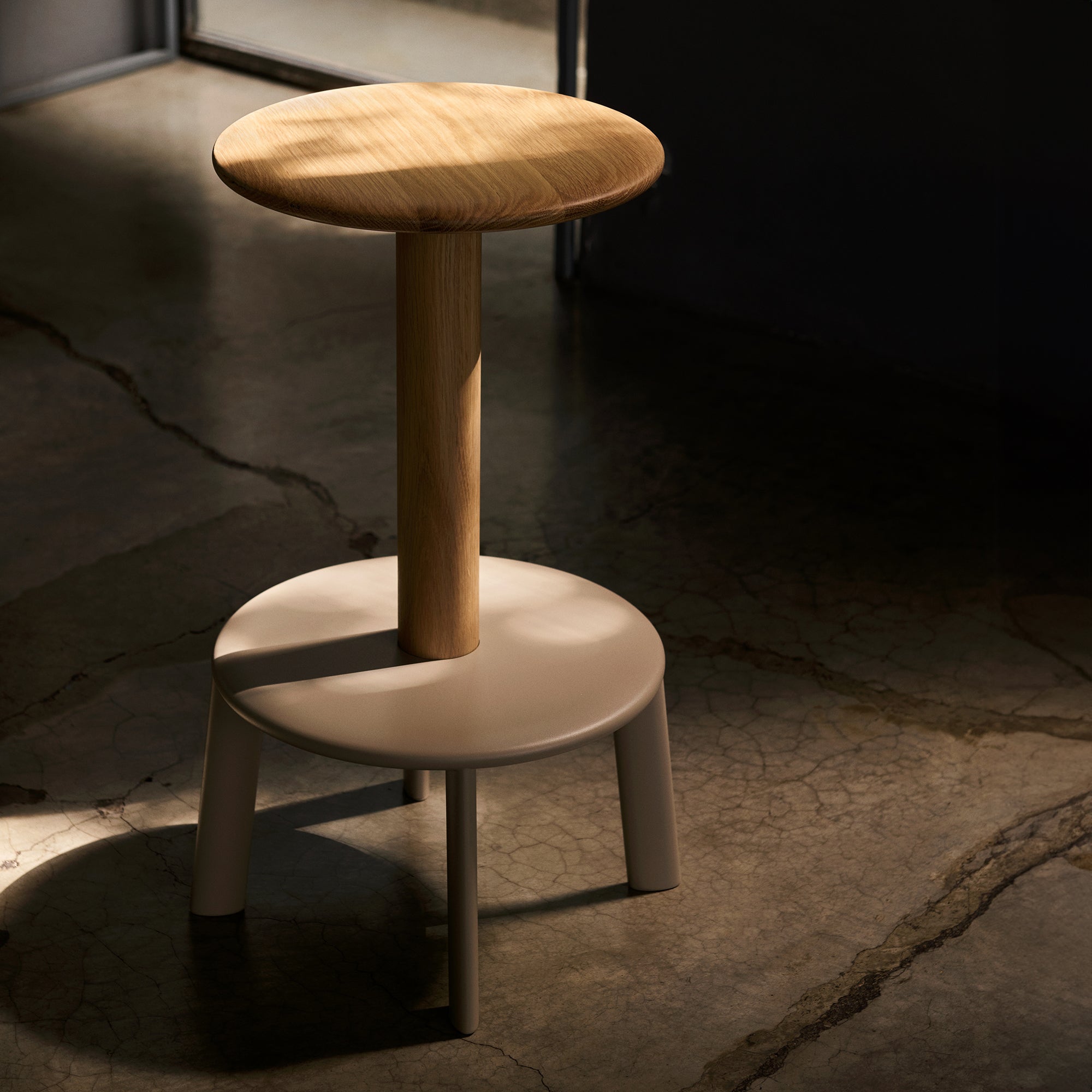 &amp;Tradition - Massif AV40 Barhocker | grau-beige