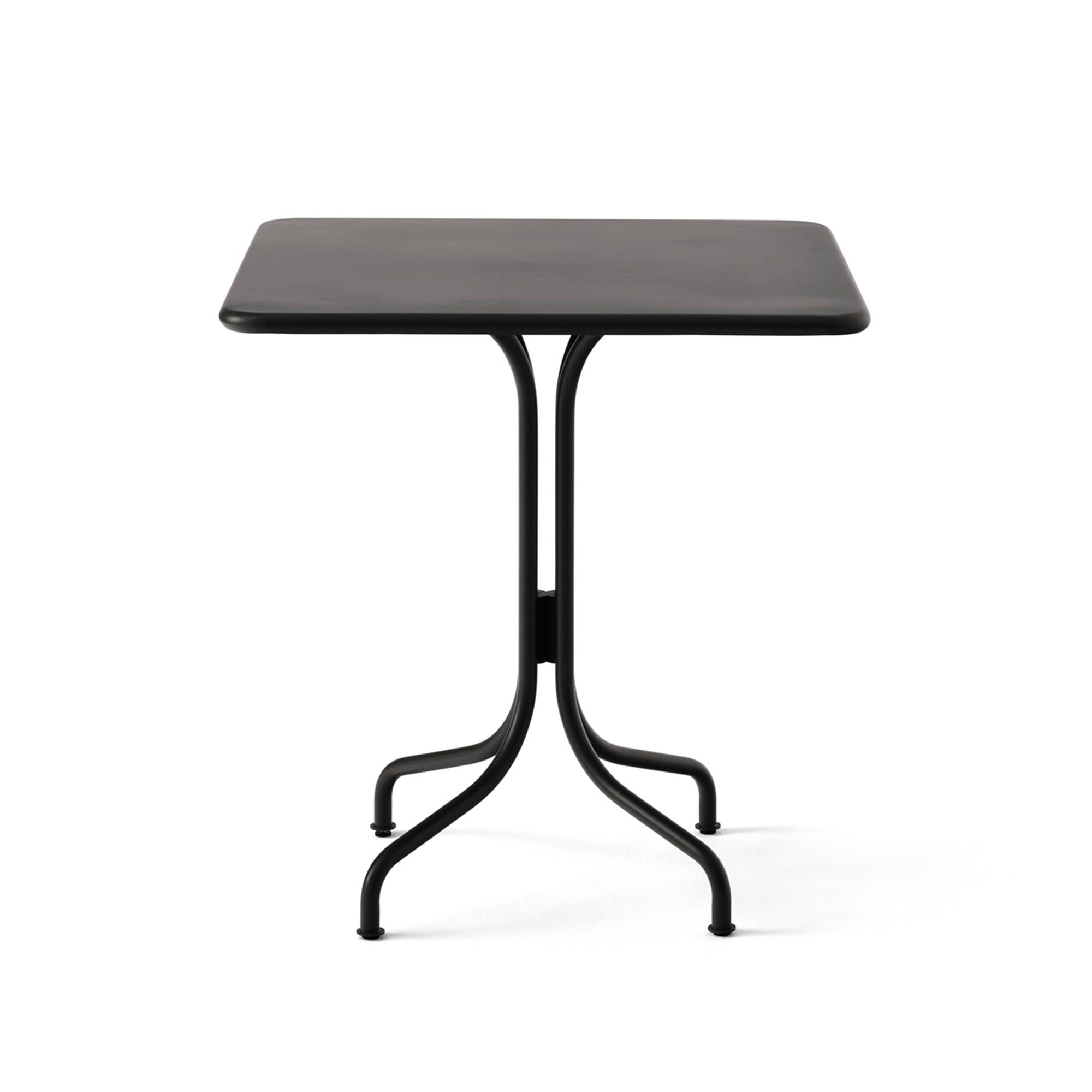 &amp;Tradition - Thorvald Outdoor Bistrotisch | quadratisch / warm schwarz