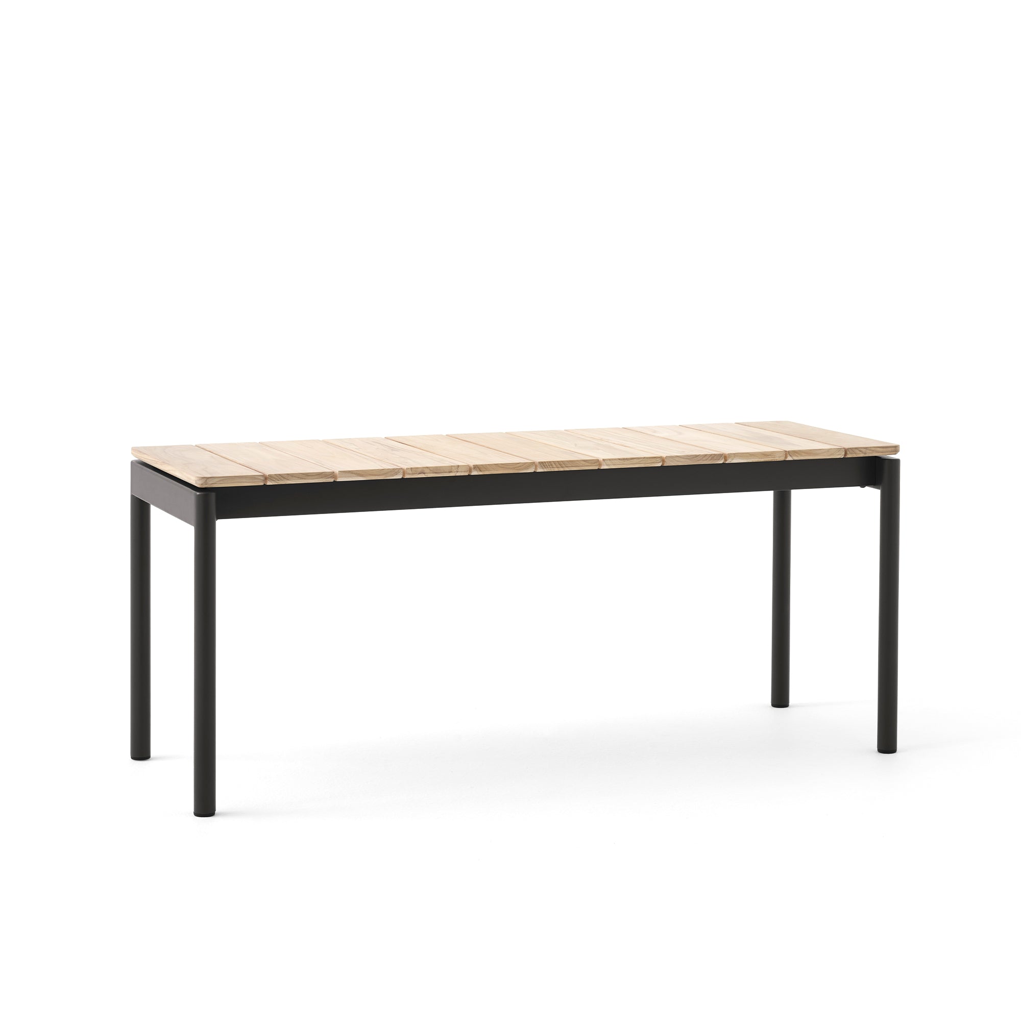 &amp;Tradition - Ville Gartenbank | 110 x 40 cm / warm schwarz